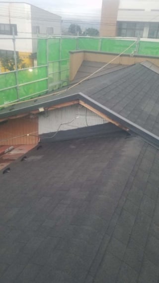 屋根工事完了後
