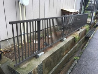 フェンス取付工事完了後